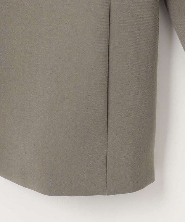 自由区 S 【セットアップ対応】トリアセダブルクロスノーカラー ジャケット モカ