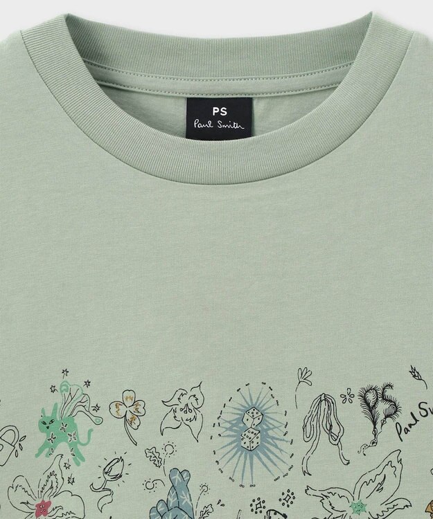 Paul Smith Doodle Art 半袖Tシャツ ライトグリーン