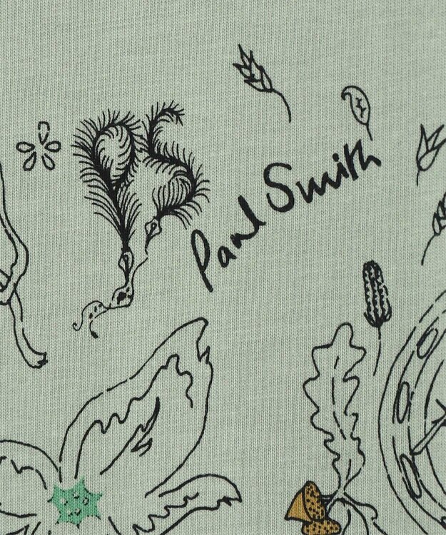 Paul Smith Doodle Art 半袖Tシャツ ライトグリーン