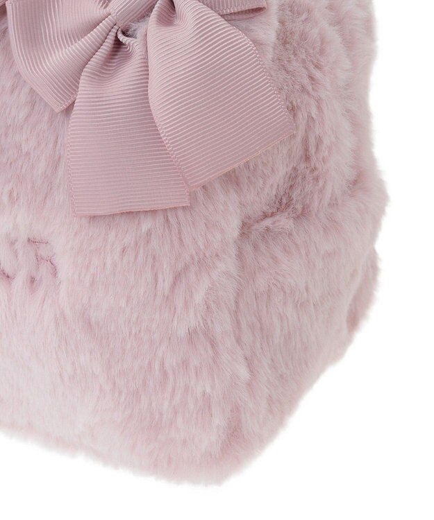 Maison de FLEUR ピンクマニア2Wayファーリボンミニバッグ Pink