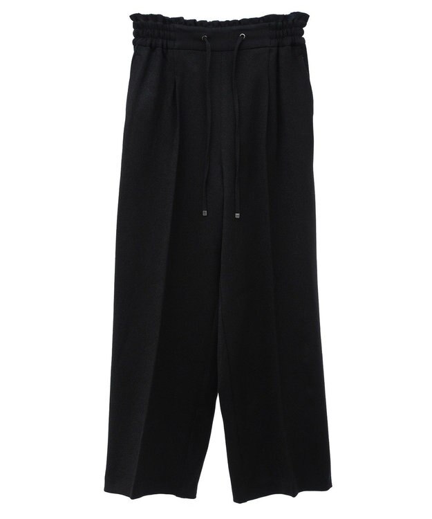 earth music&ecology ウールライクリラックスパンツ Black