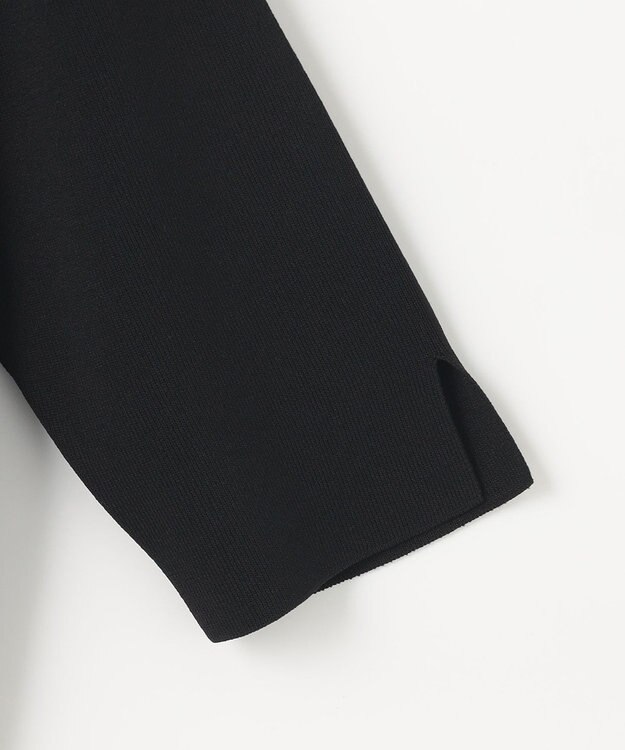 ANY SIS 【好印象企画】襟配色ニット×タックスカートセット ブラック×グレー