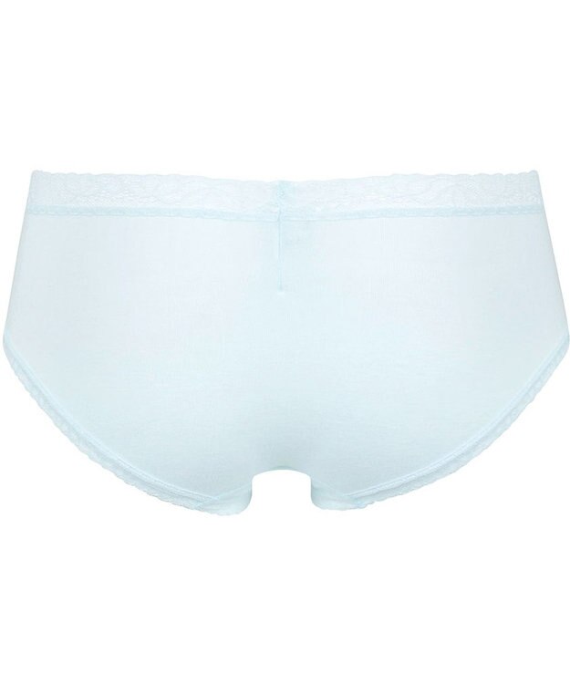 Wing ショーツ 綿混(身生地部) やさしい肌あたり 【デイリーフィット やわらかコットン】 はきこみ丈あさめ EC2230 ウイング／ワコール サックス