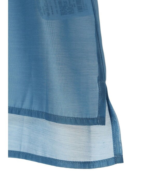 earth music&ecology オープンデザインシアーシャツ Blue