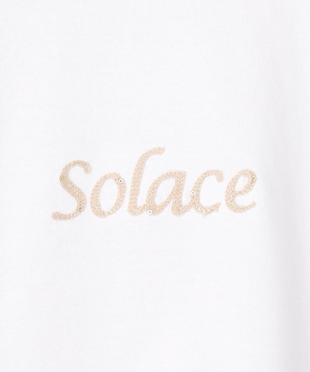 J.PRESS LADIES S 刺繍ロゴ Tシャツ ホワイト系