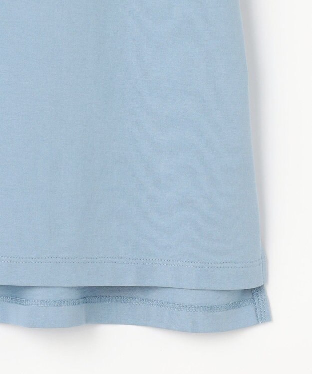 J.PRESS LADIES S 刺繍ロゴ Tシャツ サックスブルー系