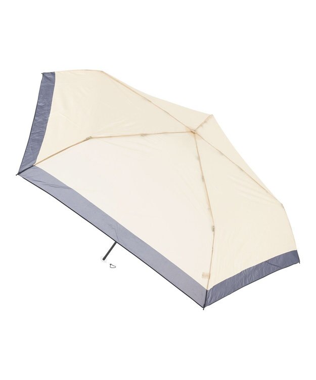 MOONBAT Magical tech(マジカルテック) 超軽量 折りたたみ傘 72g 55cm 大きめ ヘムボーダー UV ベージュ