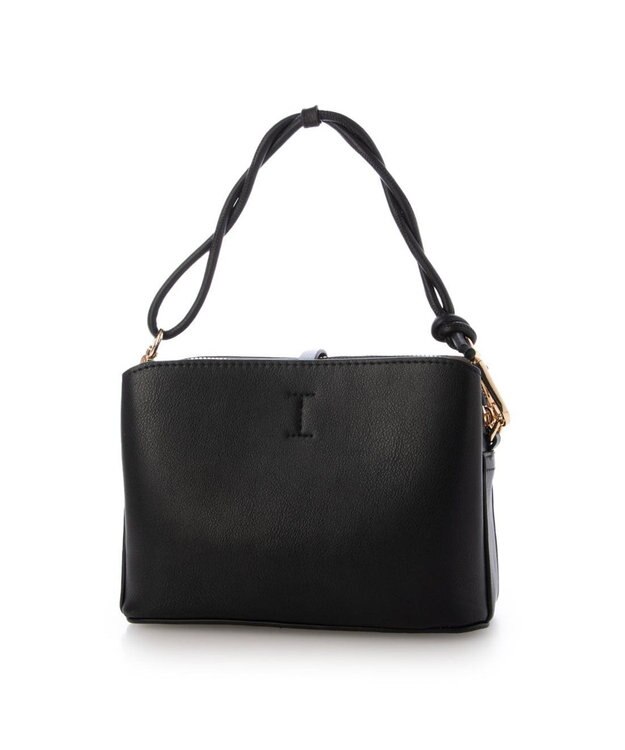 UNBILLION カシュカシュ cachecache / メタルフラップ3つ口ミニショルダー ブラック