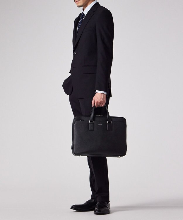 Paul Smith シグネチャーストライププラー ブリーフケース ブラック