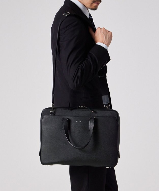 Paul Smith シグネチャーストライププラー ブリーフケース ブラック