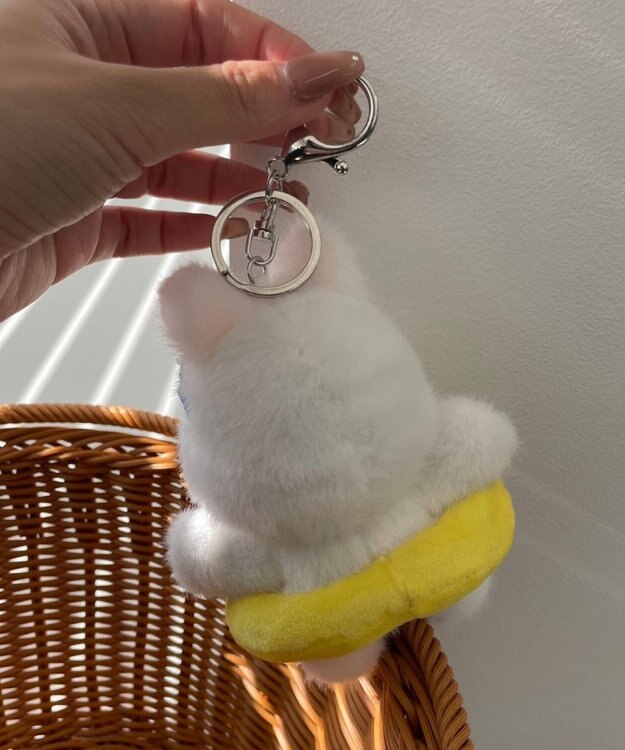 WEGO バカンスわんこぬいぐるみキーホルダー イエロー