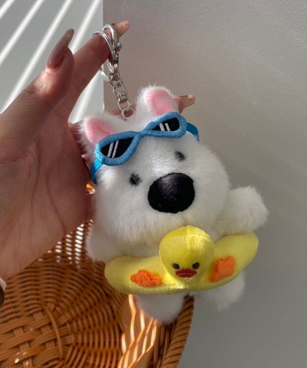 WEGO バカンスわんこぬいぐるみキーホルダー イエロー