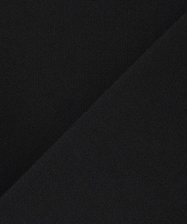 uncrave プルーフダブルクロス ラッフルブラウス ブラック