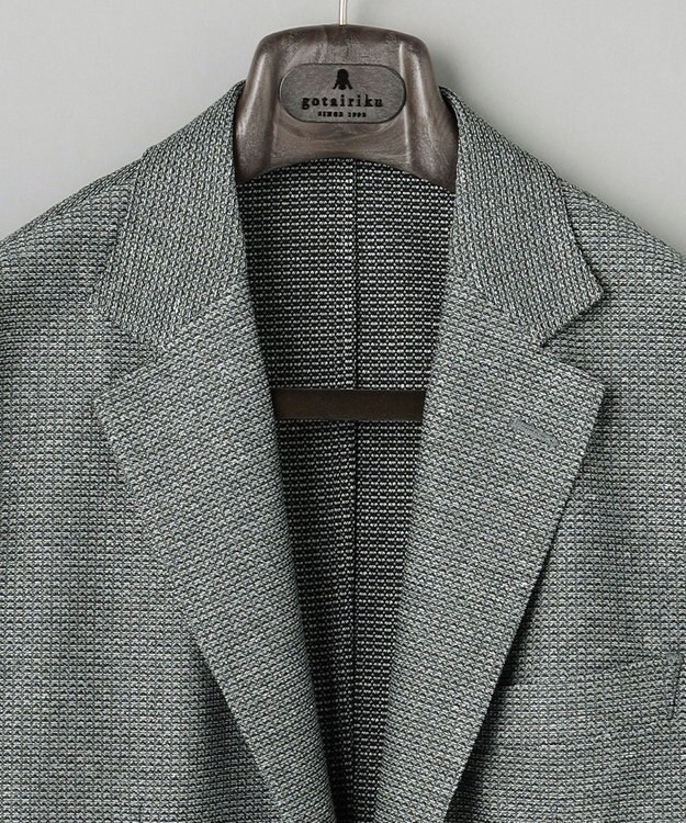 GOTAIRIKU ３年連続売上NO1【吸水速乾/洗える/ストレッチ】ノルマンディーリネン カーディガンジャケット(25/26年モデル) オリーブ(26年新色)