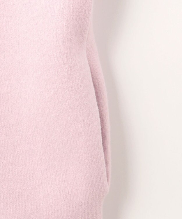 UNFILO 【軽量】コットンミックスニット カーディガン ローズ系