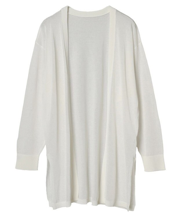 CRAFT STANDARD BOUTIQUE シアーニットトッパーカーディガン Off White