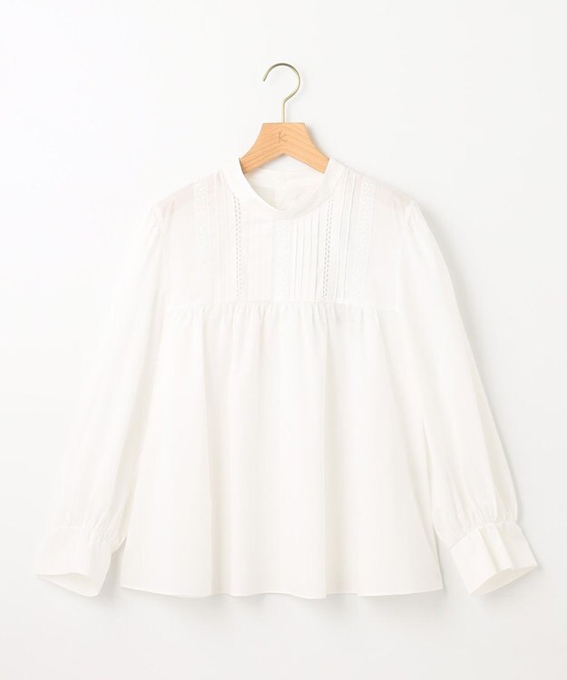 組曲 レースコンビタックディテール ブラウス アイボリー系