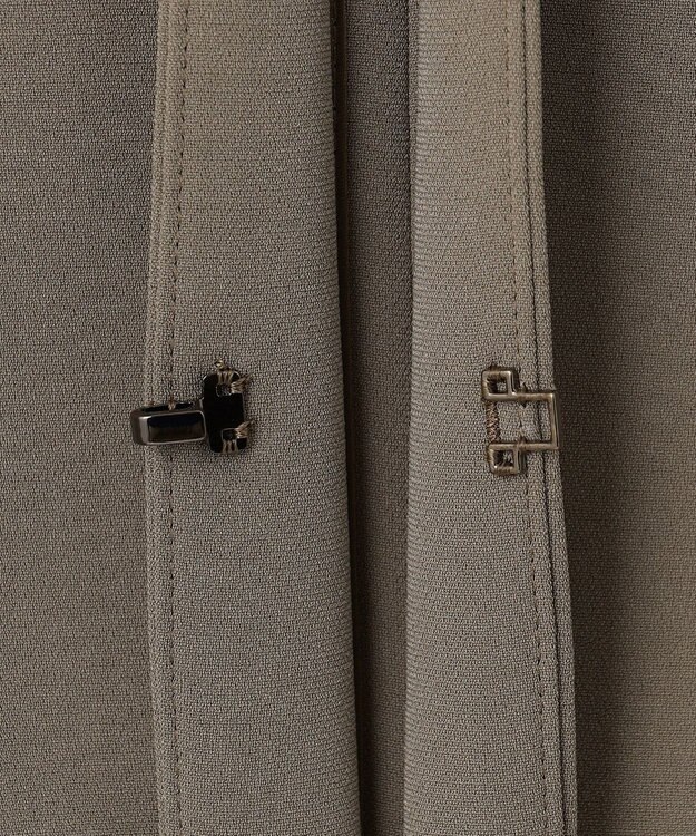 自由区 S 【セットアップ対応】トリアセダブルクロスノーカラー ジャケット モカ