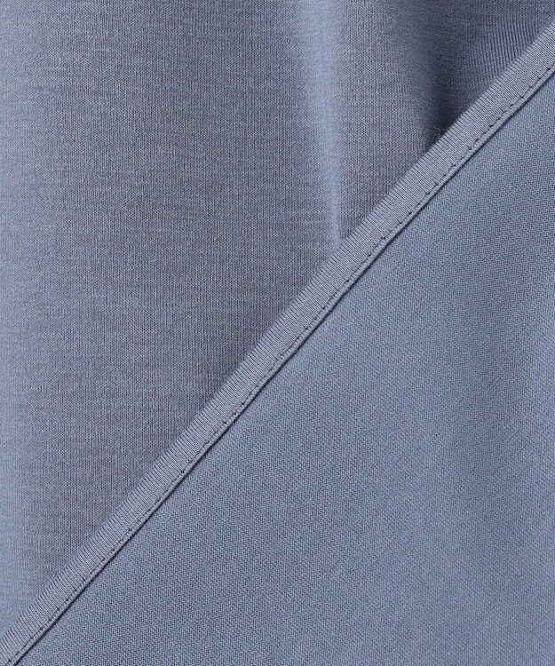 J.PRESS LADIES 【洗える】ブラウスライクジャージー カットソー ダルブルー系