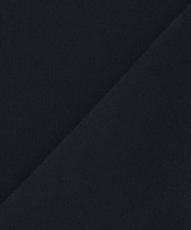 uncrave プルーフダブルクロス ラッフルブラウス ネイビー