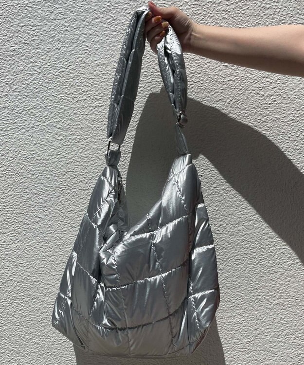 WEGO BIGパテッドワンショルダー シルバー