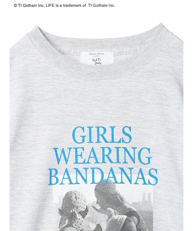 Green Parks ＬＩＦＥ　フォトロゴＴシャツ Gray Mixture