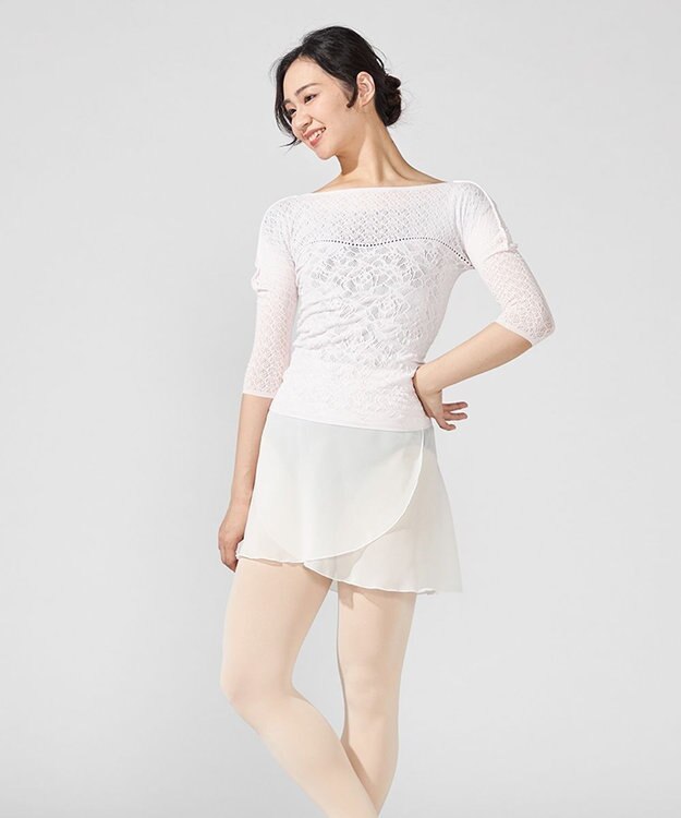 Chacott 巻きスカート オフホワイト