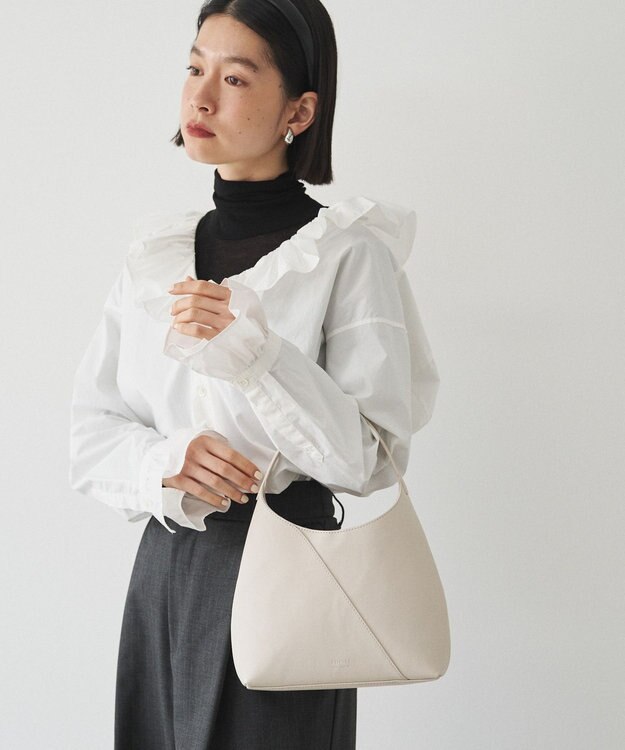 russet スムースレザー2WAYミニトートバッグ(CE-1676) Ivory