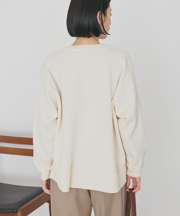 AMERICAN HOLIC クルーネックニットカーディガン Ivory