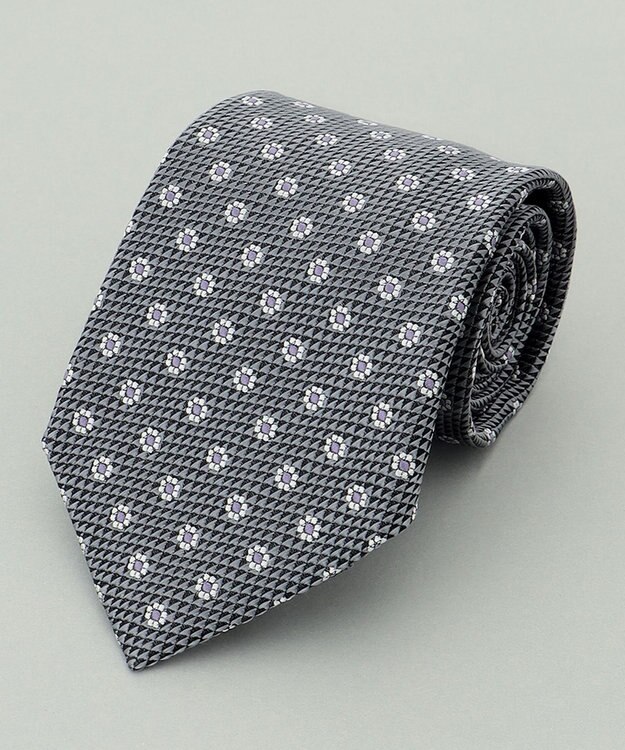 GOTAIRIKU 【日本製】西陣ネクタイ_グレー×パープル系 グレー系8