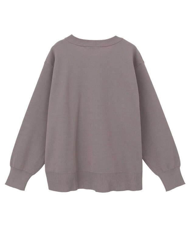 AMERICAN HOLIC クルーネックニットカーディガン Gray Beige