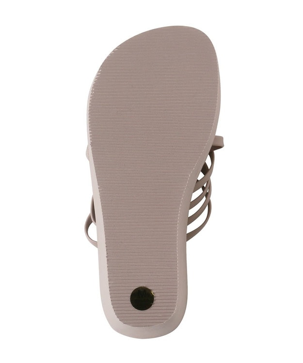 San-ai Resort（三愛水着楽園） レザーライク編みサンダル【San-ai Resort（サンアイリゾート）】 ベージュ