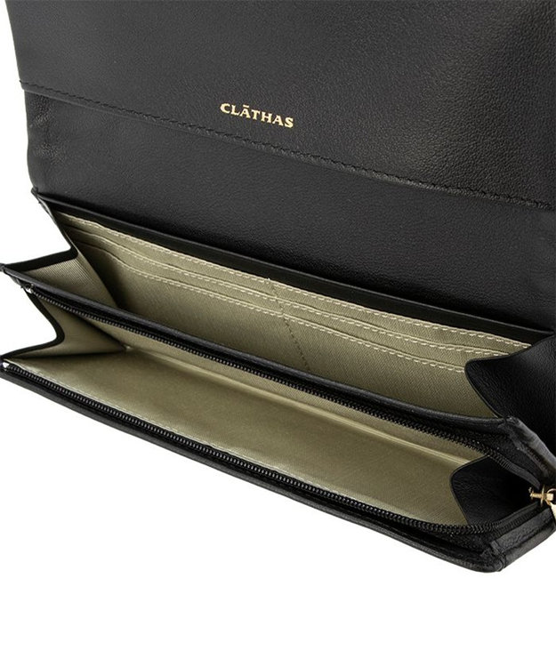 CLATHAS リラン かぶせ長財布 ブラック