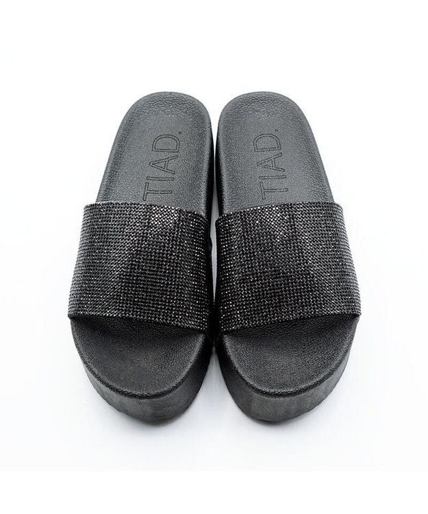 APOM ラインストーンリカバリーサンダル ブラック