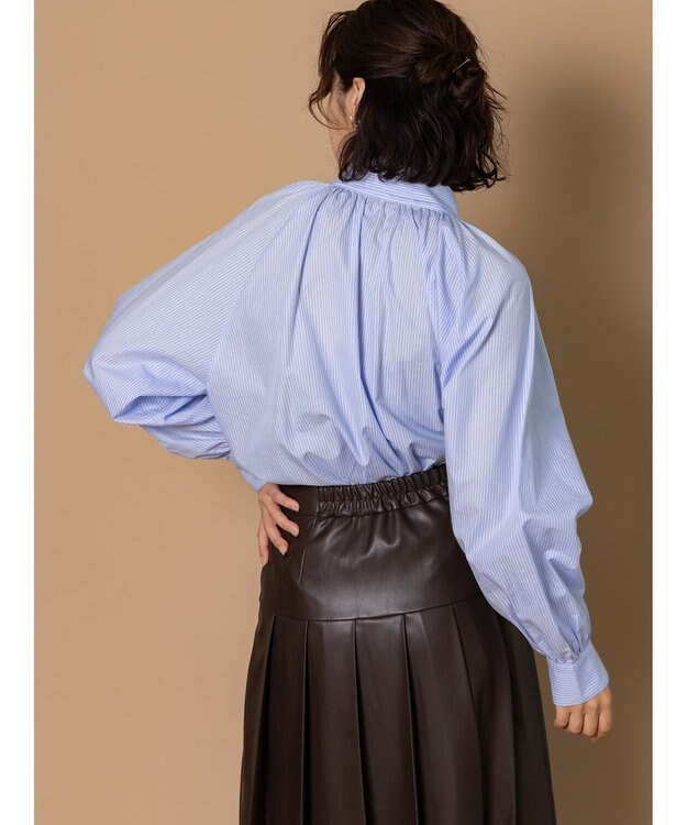 Te chichi 【泉 里香さん着用・Oggi.jp10/23掲載】ビッグリボン2WAYブラウス サックスブルー