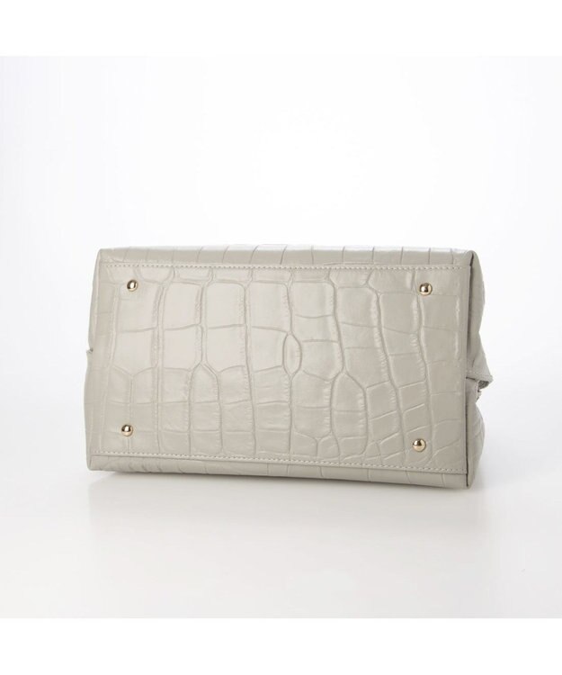 UNBILLION ペルケ perche / WEB直営限定・牛革ユーティリティ・2wayトートバッグS クロコグレー