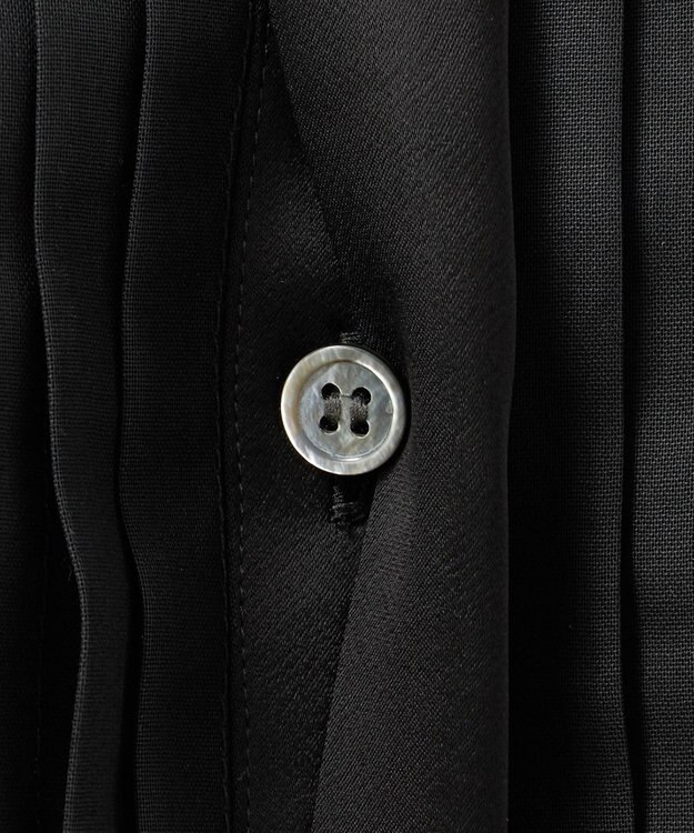 23区 L 【エステータ】コットンオーガンジー ドレスシャツ ブラック系