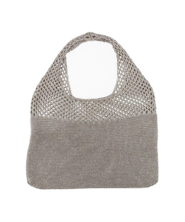 UNBILLION カシュカシュ cachecache / メタリック糸ホーボーバッグ シルバー