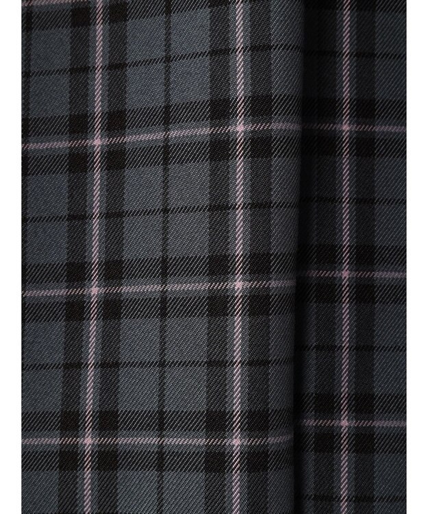 earth music&ecology チェックフレアスカート Check Gray