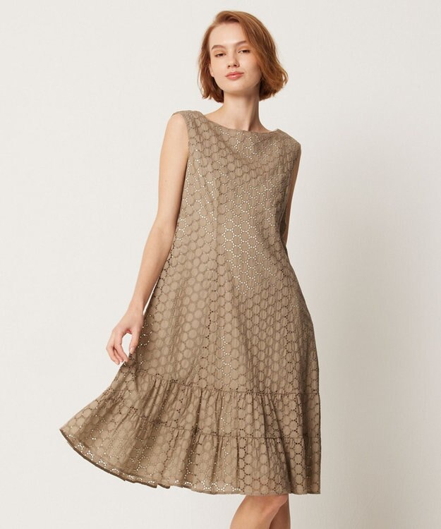 TOCCA 【消臭・洗える】SUMMER SUNSHINE ドレス モカ系