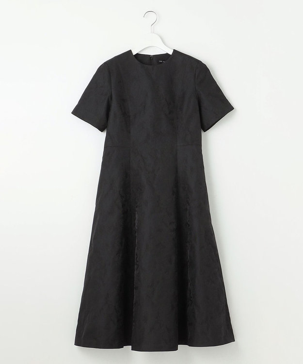 23区 S 【APPLAUDIR】シャドーフラワージャカード ドレス ブラック系