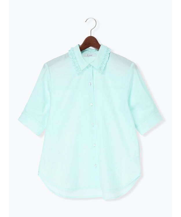 Te chichi ミニフリルトリムカラーブラウス ミント