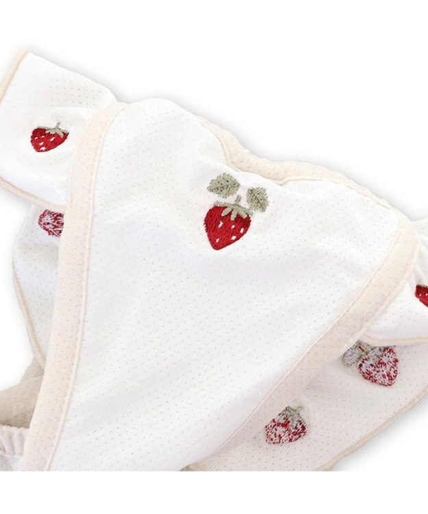 PET PARADISE ペットパラダイス エコメッシュ ワンピース 《苺刺繍》 小型犬 ホワイト×ピンク