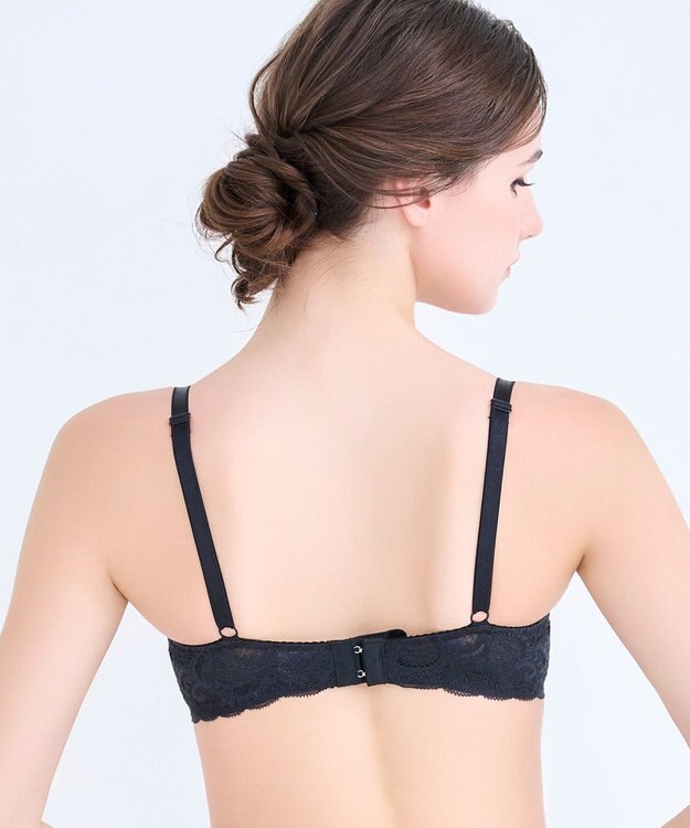 BRADELIS New York 【BRADELIS FIT  / 響きにくいシームレスタイプ】モーリーブラ シンプル  響きにくいモールドカップ仕様 ブラック