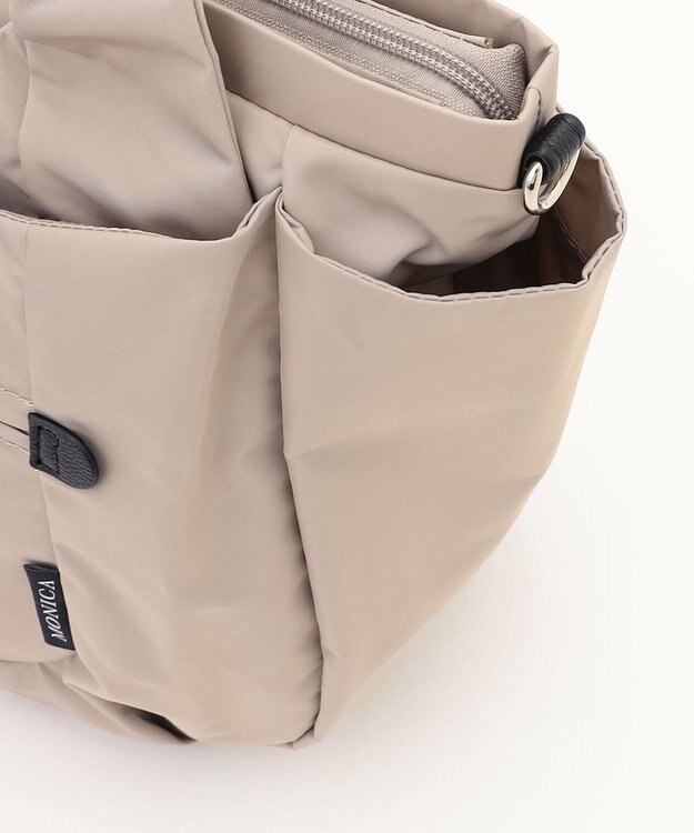 LA BAGAGERIE 【MONICA】ラウンド2WAYトートバッグ ライトグレー