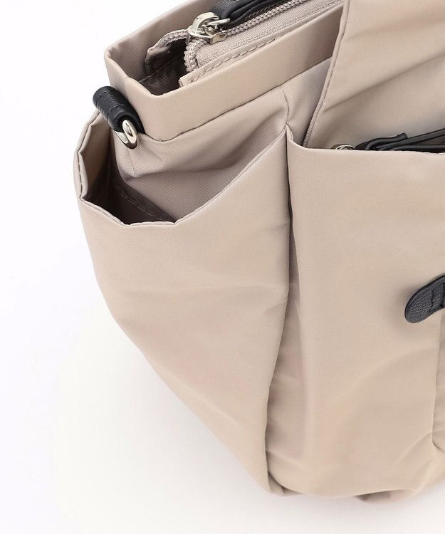 LA BAGAGERIE 【MONICA】ラウンド2WAYトートバッグ ライトグレー