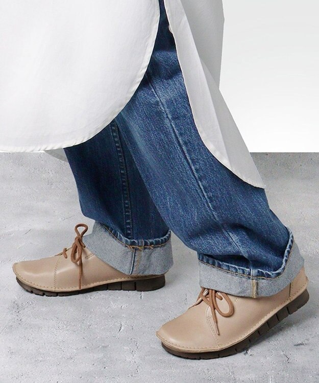 REGAL FOOT COMMUNITY 【アールドット】S08C カジュアルレースアップ カジュアルシューズ ダークベージュ