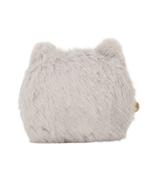 Maison de FLEUR ねこフェイスポーチ Light Gray