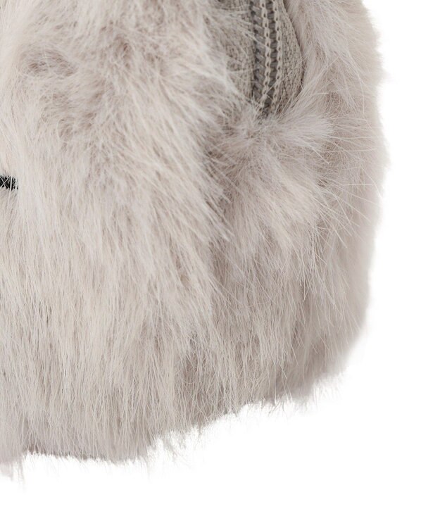 Maison de FLEUR ねこフェイスポーチ Light Gray