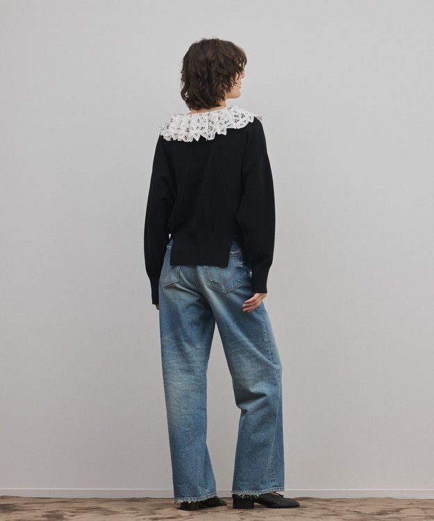 GRACE CONTINENTAL ワイドストレートデニムパンツ インディゴ